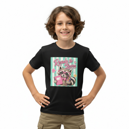 Youth Short Sleeve T-Shirt - Ready To Learn - soft, lightweight cotton tee with a unique graphic design in a relaxed unisex fit.