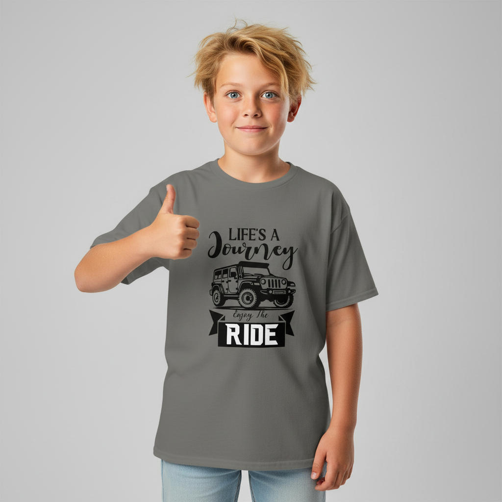 Youth classic tee - Life Is A Journey - Image 1