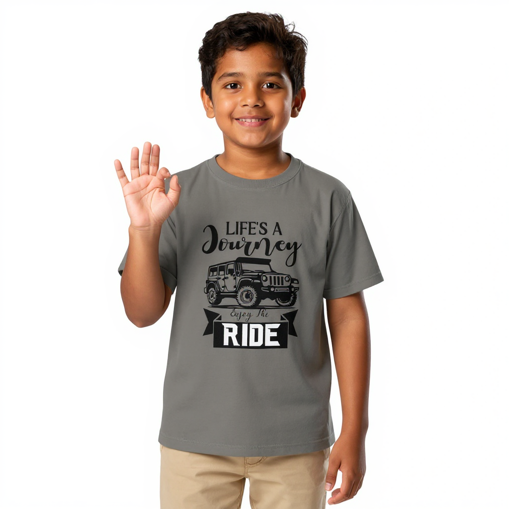 Youth classic tee - Life Is A Journey - Image 2