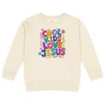 Kids crew neck sweatshirt - Cool Kids Love Jesus - Image 11