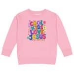Kids crew neck sweatshirt - Cool Kids Love Jesus - Image 9