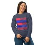 Garment-dyed heavyweight long-sleeve shirt - Love Jesus And America Too - Image 6