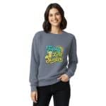 Unisex garment-dyed sweatshirt - Tequila Lime Sunshine - Image 9