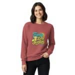 Unisex garment-dyed sweatshirt - Tequila Lime Sunshine - Image 6