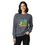 Unisex garment-dyed sweatshirt - Tequila Lime Sunshine - Image 4