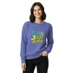 Unisex garment-dyed sweatshirt - Tequila Lime Sunshine - Image 7