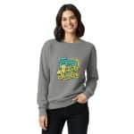 Unisex garment-dyed sweatshirt - Tequila Lime Sunshine - Image 10
