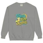 Unisex garment-dyed sweatshirt - Tequila Lime Sunshine - Image 21
