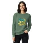 Unisex garment-dyed sweatshirt - Tequila Lime Sunshine - Image 8