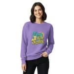 Unisex garment-dyed sweatshirt - Tequila Lime Sunshine - Image 11