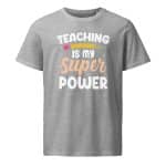 Unisex organic mid-light t-shirt - Teaching Is My Super Power - Image 16