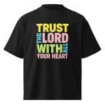 Unisex organic oversized high neck t-shirt - Trust In The Lord-shirt - Image 14