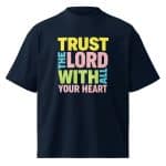 Unisex organic oversized high neck t-shirt - Trust In The Lord-shirt - Image 11