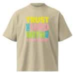 Unisex organic oversized high neck t-shirt - Trust In The Lord-shirt - Image 20