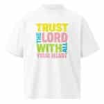 Unisex organic oversized high neck t-shirt - Trust In The Lord-shirt - Image 23