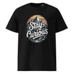 Unisex organic ribbed neck t-shirt - Stay Curious - Image 10