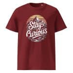 Unisex organic ribbed neck t-shirt - Stay Curious - Image 19