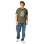 Unisex organic ribbed neck t-shirt - Stay Curious - Image 9