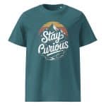 Unisex organic ribbed neck t-shirt - Stay Curious - Image 28