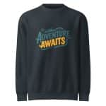 Unisex premium crew neck sweatshirt - Adventure Awaits - Image 10
