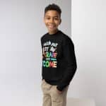 Youth crewneck sweatshirt - Watch out First Grade - Image 8