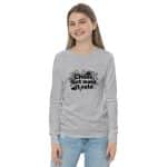 Youth long sleeve tee -  Chaos But Make It Cute - Image 4
