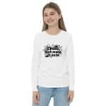 Youth long sleeve tee -  Chaos But Make It Cute - Image 8